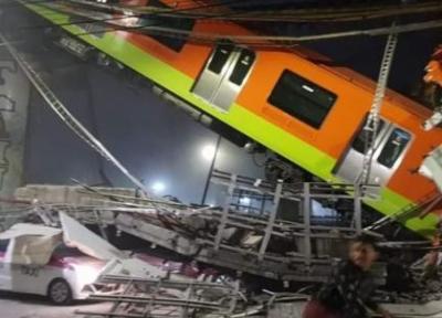 20 کشته و ده ها زخمی در پی فرو ریختن پل قطار شهری در مکزیکو سیتی