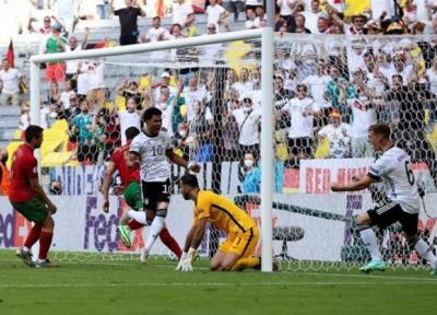 یورو 2020، پیروزی آلمان مقابل پرتغال در سرانجام نیمه نخست، رونالدو یک گل دیگر به دایی نزدیک شد
